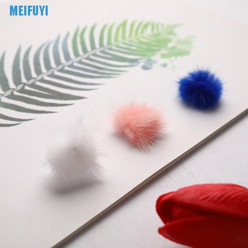 [Hàng mới về] Set 10 quả cầu lông xù 439v nhỏ nhắn tiện dụng để trang trí móng nghệ thuật