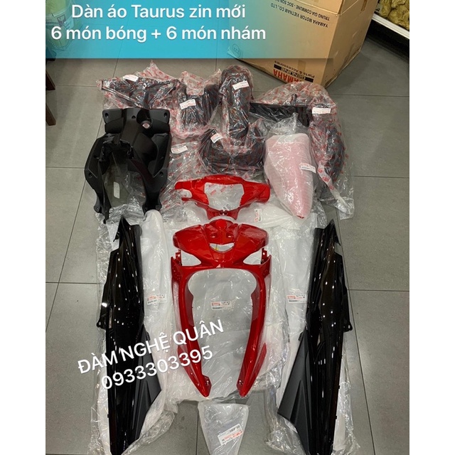 Dàn áo Taurus Yamaha 12 món gồm 6 món bóng + 6 món nhựa nhám đen zin hãng mới 100% 💰 2,490,000 VND / 1 bộ