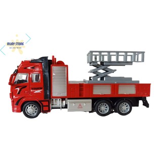 HỘP XE ĐỔ RÁC/ CỨU HỎA ĐẨY TRỚN CHẠY NHANH (Bằng sắt, pin nút)