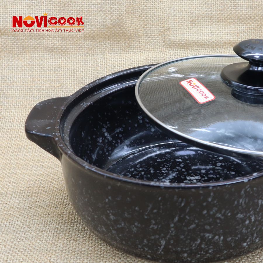 [HOT SALE] Nồi Sứ Sâu 1.2L Cao Cấp - màu đen, nồi kho cá, nồi đất giá rẻ, nồi nhỏ, nồi mì cay, nồi lẩu