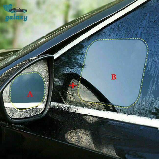 Bộ 4 Miếng Dán Chống Sương Mù / Mưa Cho Gương Chiếu Hậu Xe Hơi