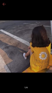 💋Áo Thun Tay Lỡ Hoa Cúc Sau Lưng