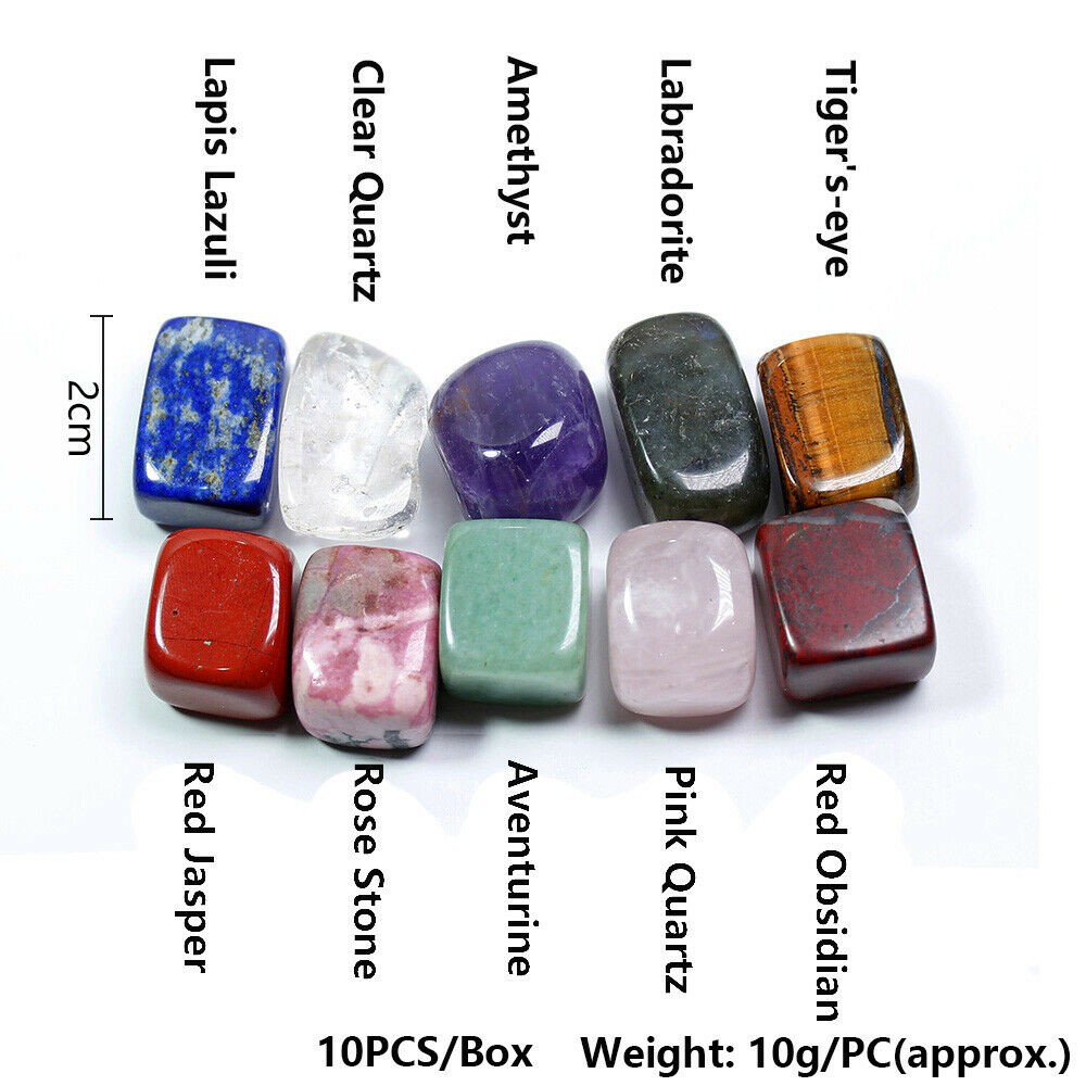 Hộp Quà 10 Loại Đá Thanh Tẩy Đẹp To Cao Cấp