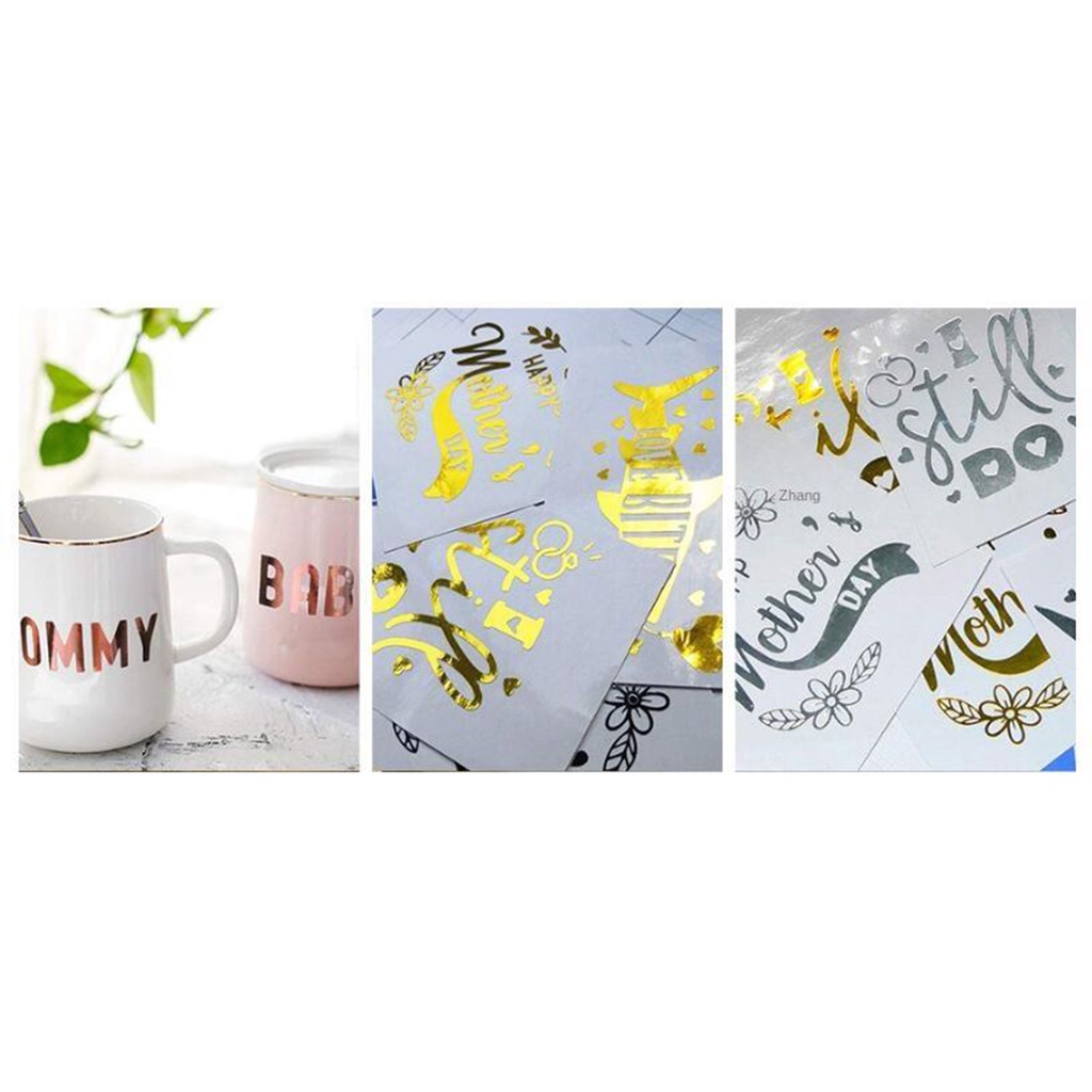 [Lzdhuiz] Set 2 Cuộn Phim Vinyl Dán Bạc