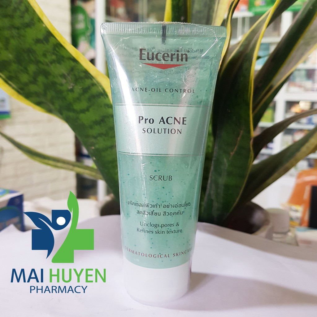 CHÍNH HÃNG - Gel Tẩy Tế Bào Chết Da Mụn Eucerin Pro ACNE Solution Scrub(100ml)