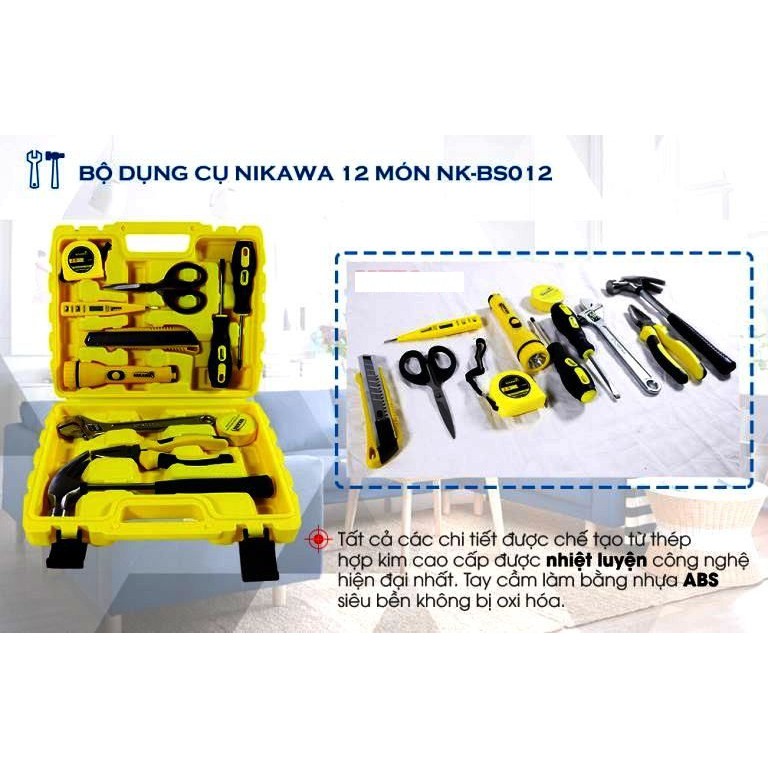 Bộ dụng cụ đa năng Nikawa 12 món NK-BS012