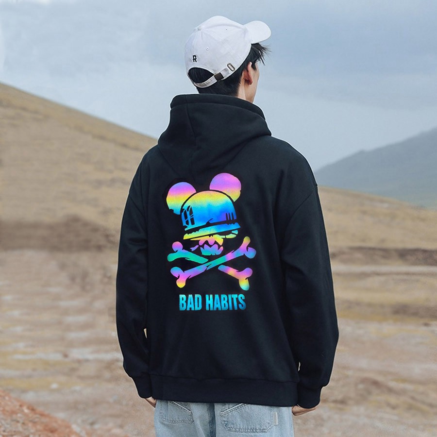 PQ023 Áo Khoác Hoodie. Áo Hooide Phản Quang Nam Nữ Mới (Toni Shop)