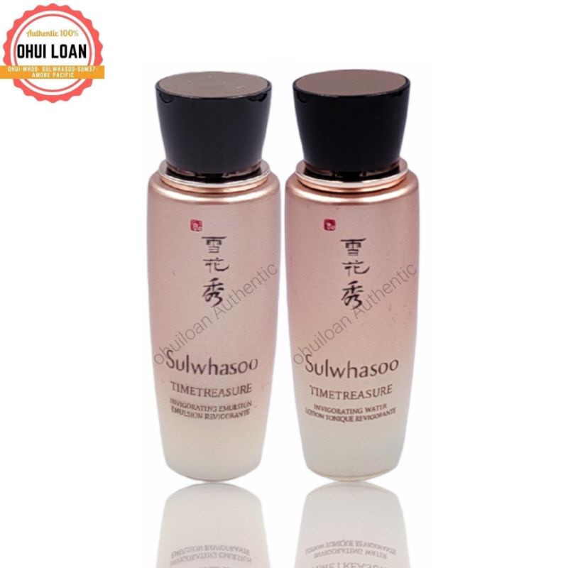 [ 25ml*2 ] Nước hoa hồng và sữa dưỡng thông đỏ trẻ hóa làn da sulwhasoo timetreasure invigorating