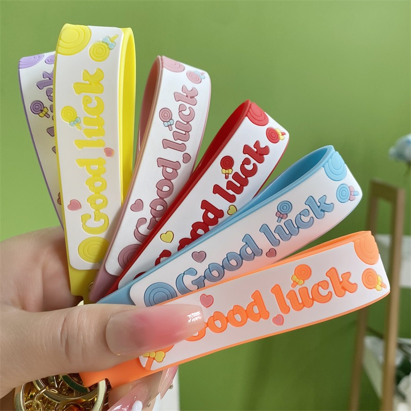 Móc Khóa Hình Kẹo Mút Bằng Acrylic Sáng Tạo