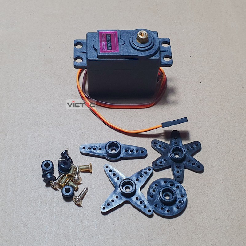 Động cơ servo MG996R  đầu trục / nhông kim loại độ bền cao kéo tối đa 11kg
