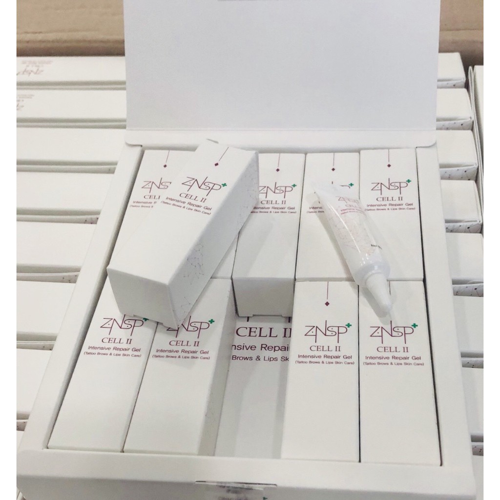 [ Hộp 10 tuýt ]Tế bào gốc ZNSP INTENSIVE 2 ,dưỡng kích màu môi tái tạo da phun xăm thẩm mỹ ,spa