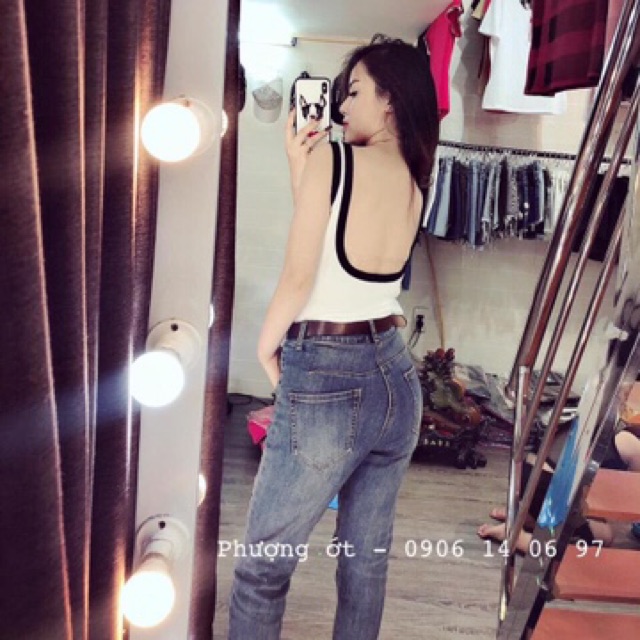 Áo hở lưng chữ U hàng đẹp Hanna | BigBuy360 - bigbuy360.vn