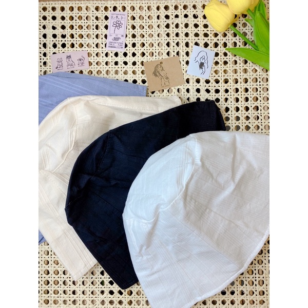 [SẴN]- Mũ nón bucket vải xô phong cách Ulzzang (M58)