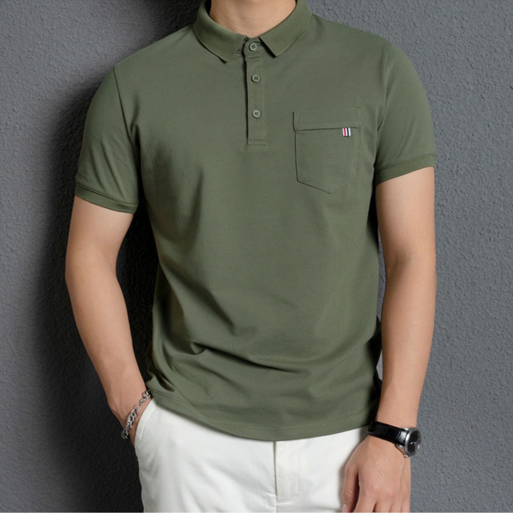 Áo thun nam , áo polo nam, áo trung niên vải cá sấu cao cấp chuẩn from 3 màu | BigBuy360 - bigbuy360.vn
