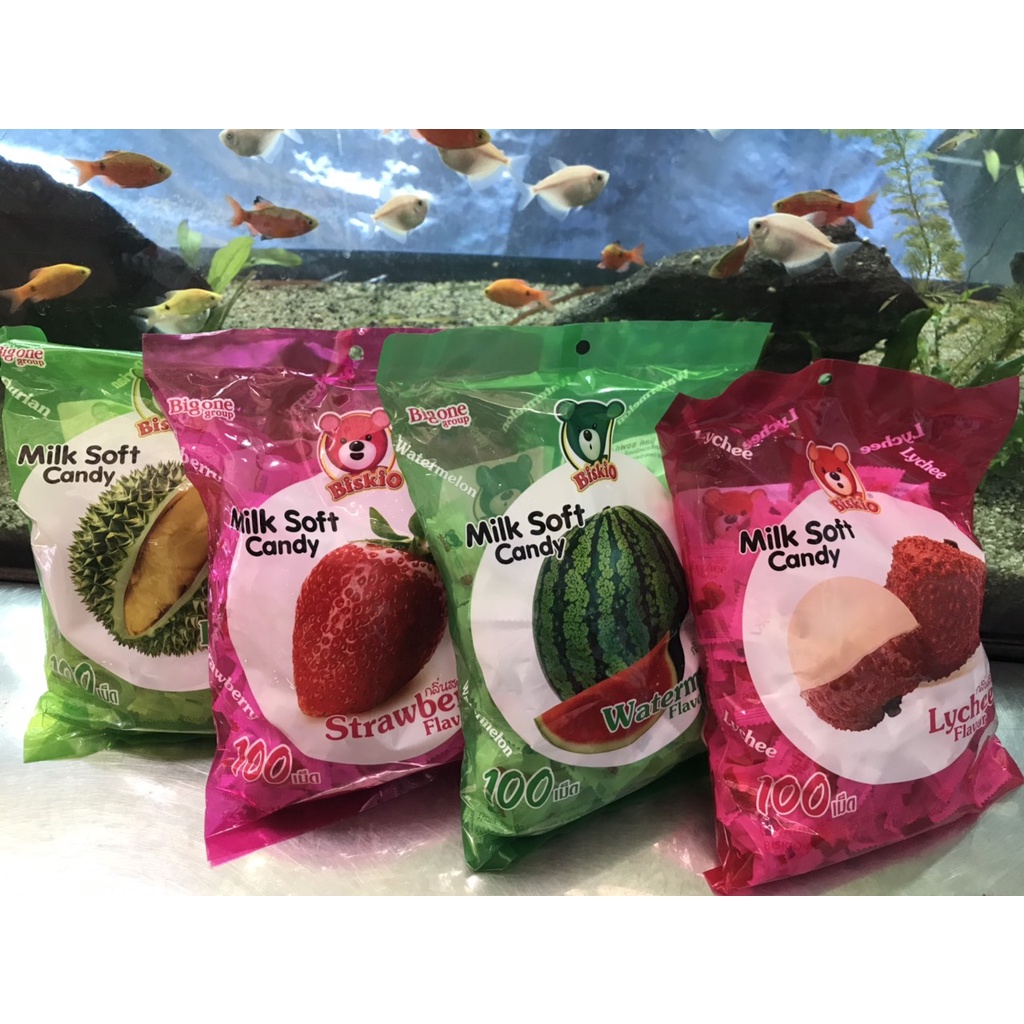 Kẹo Sữa Mềm Dẻo Thái Lan Hương Vải Milk Soft Candy (Gói 380g)