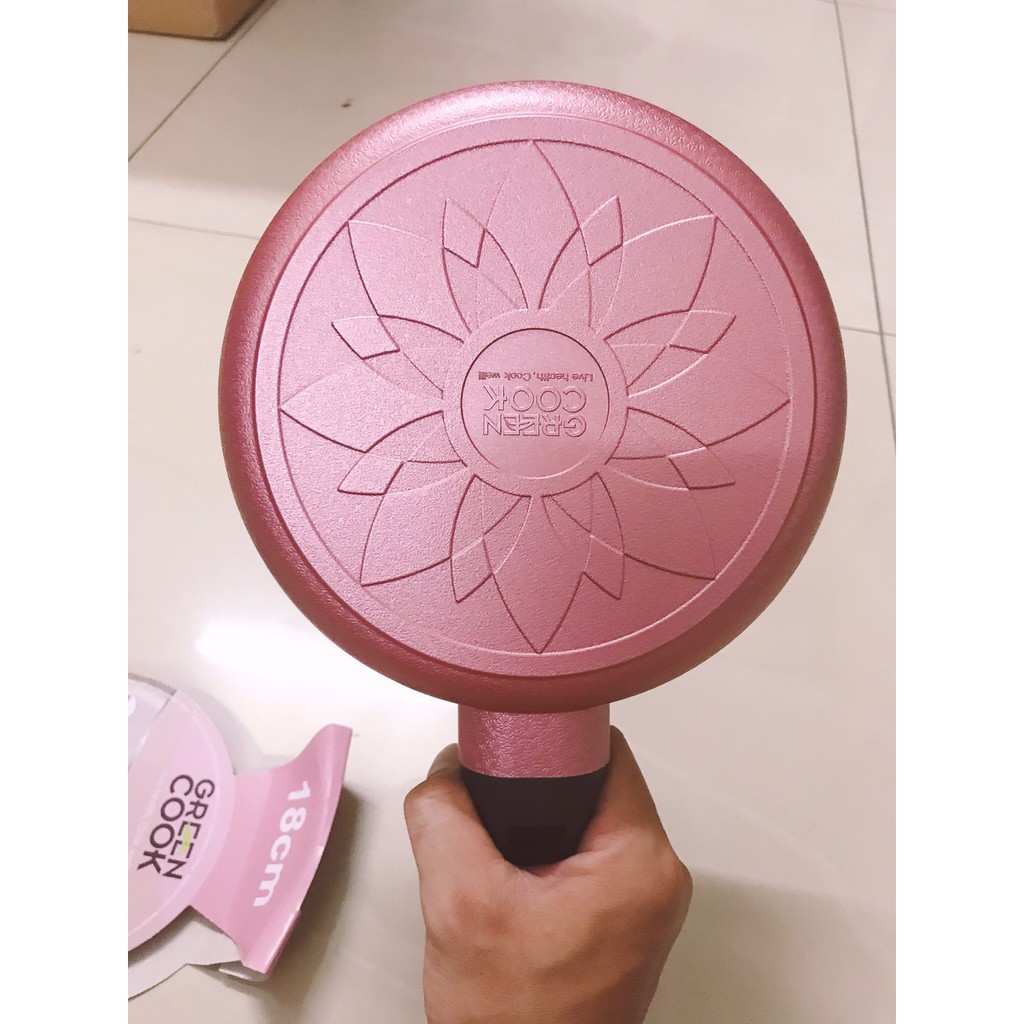 Chảo đúc vân đá 7 lớp chống dính Greencook GCP05-18 / 18cm, GCP05-20IH / 20cm, GCP05-26IH / 26cm, GCP05-30IH / 30cm