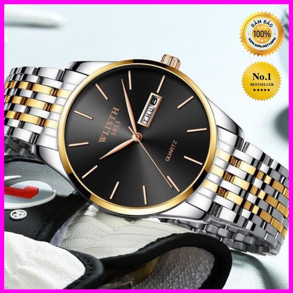 [Hàng xịn] Đồng hồ nam cao cấp dây thép hiệu Wlisth chính hãng (tặng kèm hộp , pin dự phòng và phụ kiện thâu dây) | BigBuy360 - bigbuy360.vn