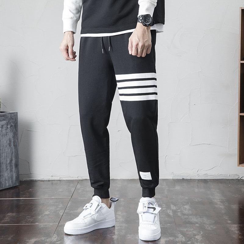 Quần jogger thể thao unisex , quần thom kẻ viên ngang phong cách