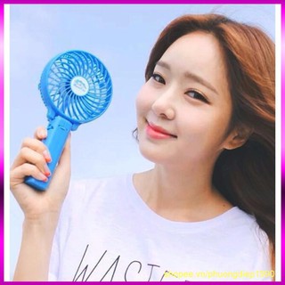 QUẠT MINI TÍCH ĐIỆN CẦM TAY - CÓ ĐẾ