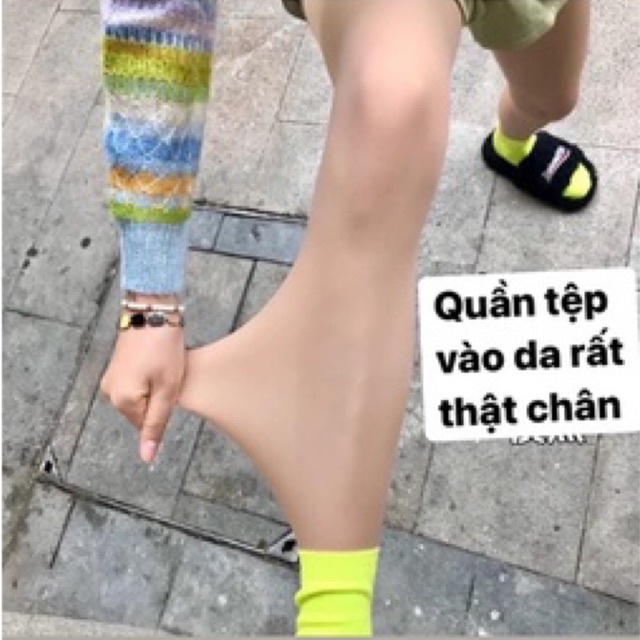 Quần tất siêu dai siêu ấm thật chân màu da tự nhiên