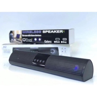 Loa bluetooth speaker A2 dáng dài 2 loa cực đỉnh, kiểu dáng sang trọng hỗ trợ thẻ nhớ, đài FM