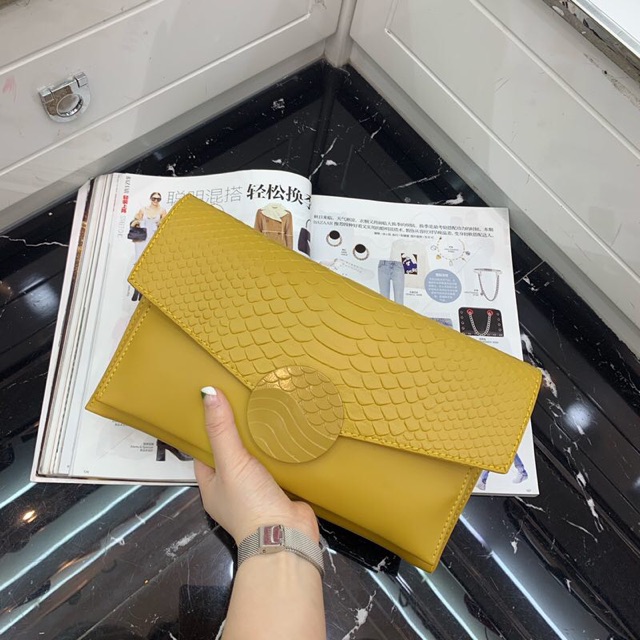 Clutch ví nữ khoá tròn vảy cá - bán sỉ