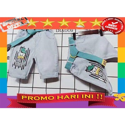 Quần Short Jeans In Hình Vịt Donald Dễ Thương Cho Bé Trai