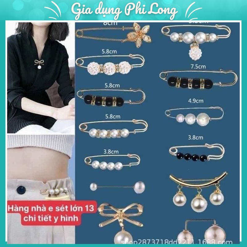Sét 13 Chi Tiết Ghim Cài Áo Quần Vừa Là Trang Trí Rất Tiện Dụng Luôn ạ