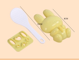 (Có Sẵn) Khuôn Làm Cơm Bento Hình Thỏ