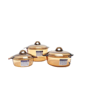 Nồi thủy tinh Luminarc Blooming dùng bếp ga, bếp hồng ngoại, sản xuất Pháp - H6721/H6890/H6891