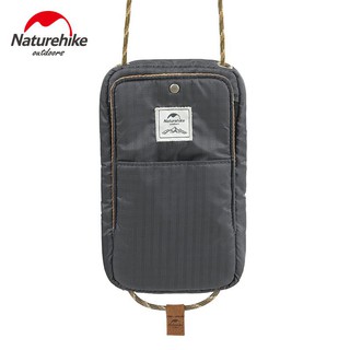 Ví đựng hộ chiếu có dây đeo Naturehike hàng chính hãng ( Màu Xám)