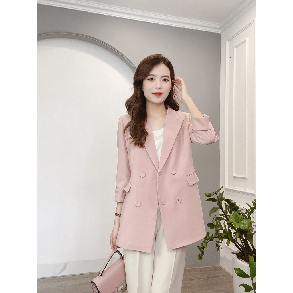 Áo Vest Tay Lỡ 4 Khuy 2 Nắp Túi Min House
