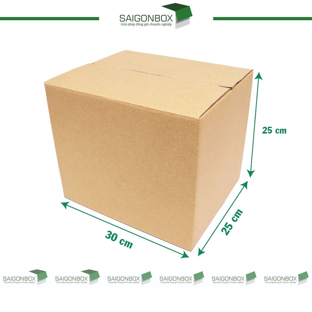 Combo 100 thùng hộp carton size 30x25x25 cm để đóng gói hàng hóa