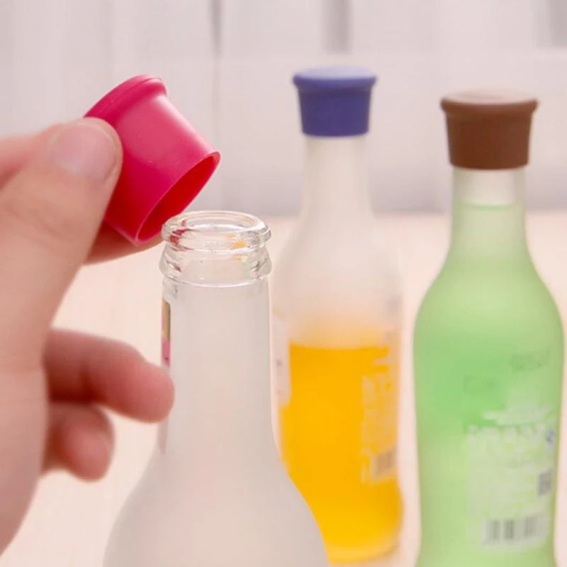 Set 5 Nút Silicone Đậy Chai Rượu Vang Tiện Dụng