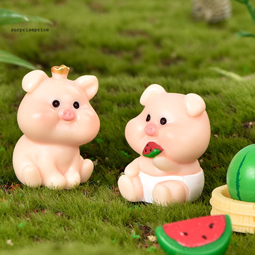 Mô Hình Chú Heo Mini Dễ Thương Dùng Trang Trí Nhà Búp Bê