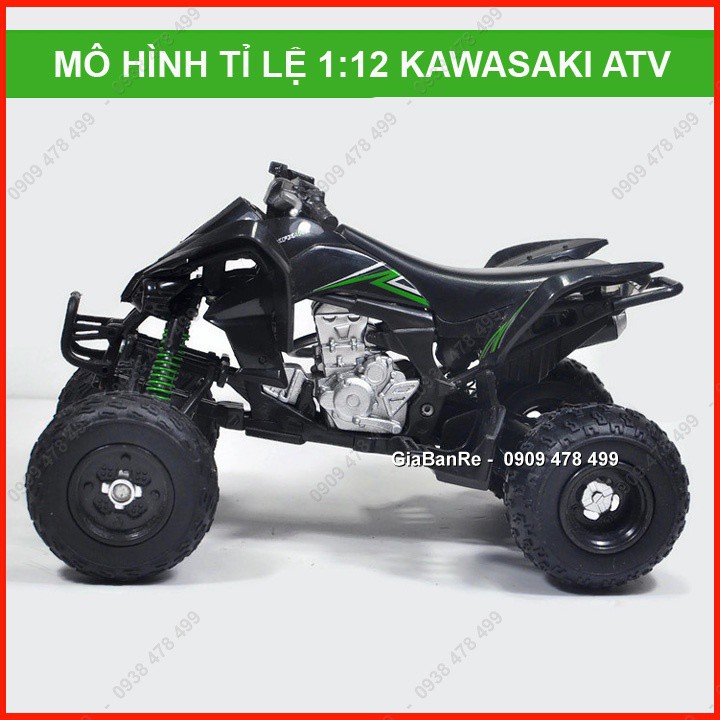 Xe Mô Hình Tỉ Lệ 1:12 - Kawasaki 4 Bánh Atv400 - Newray -  8702 - không box