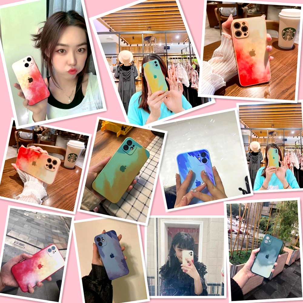 Ốp điện thoại silicon mềm màu nước cho Realme 7 V5 V15 X7 Pro C15 C12 C25 C11 C20 C20A C21 C21Y GT Neo 2 Q3 Pro 5G K7X