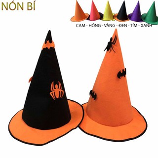 Nón Bí/Nón Phù Thuỷ Halloween Nhiều Mẫu (MÀU NGẪU NHIÊN)