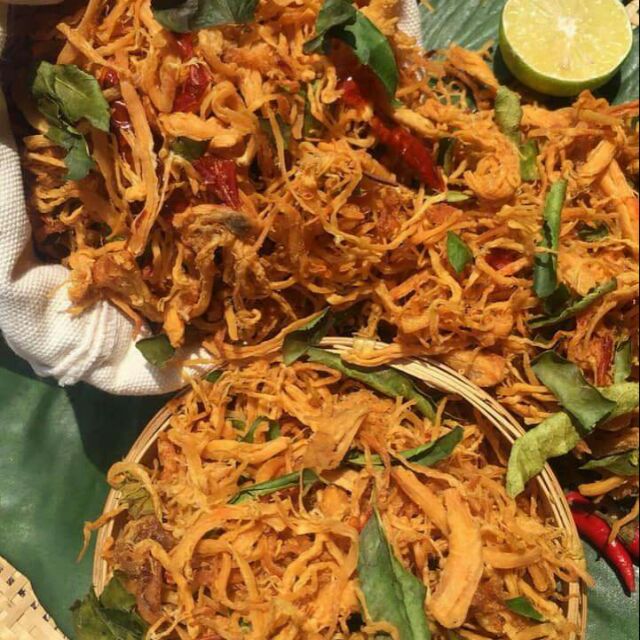 Khô gà sấy lá chanh 500gr