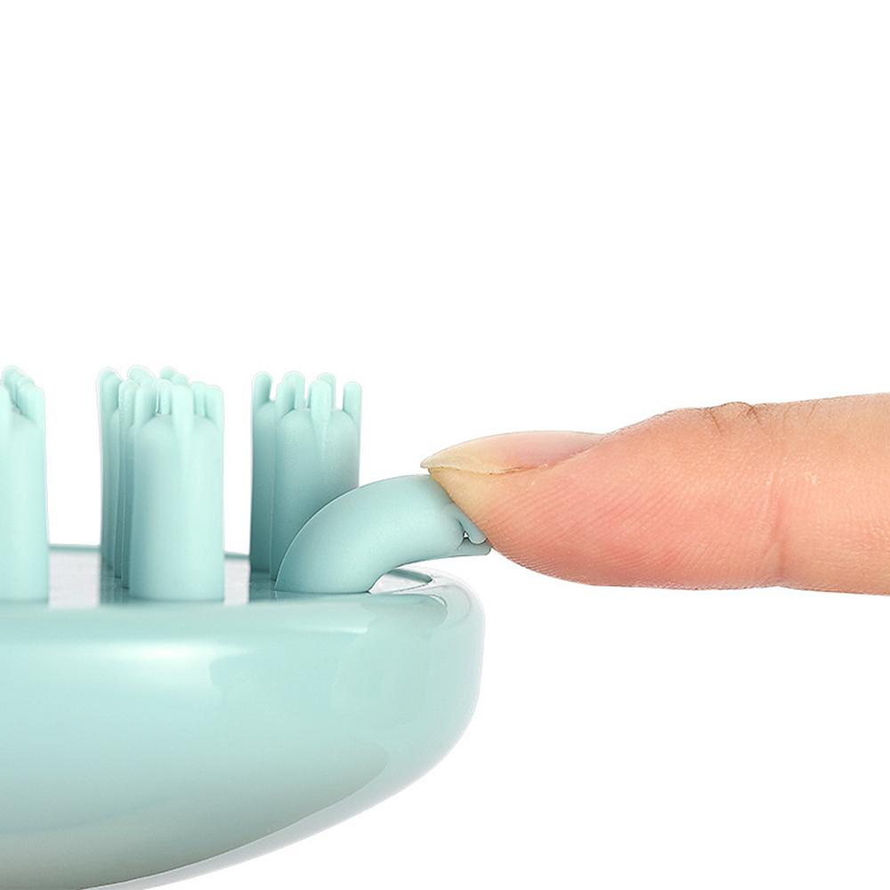 Bàn Chải Gội Đầu Silicone Tuần Hoàn Máu Ngăn Rụng Tóc