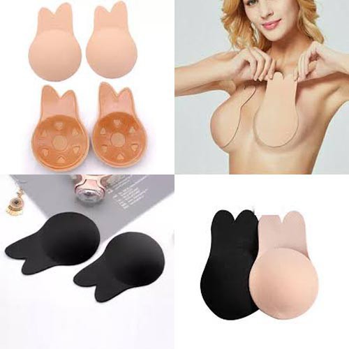 Đôi Miếng Dán Nhũ Hoa Nâng Ngực Silicone Tai Thỏ Dễ Thương Siêu Dính Sử Dụng Nhiều Lần _ TSDL50