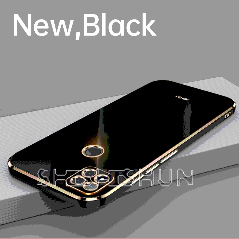 Ốp Điện Thoại Silicon Dẻo Vuông Mạ Màu Sang Trọng Cho Xiaomi Redmi 9C Redmi9C