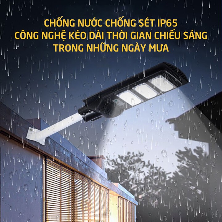 Đèn đường năng lượng mặt trời công suất 90W cảm biến ánh sáng Solar Street Light