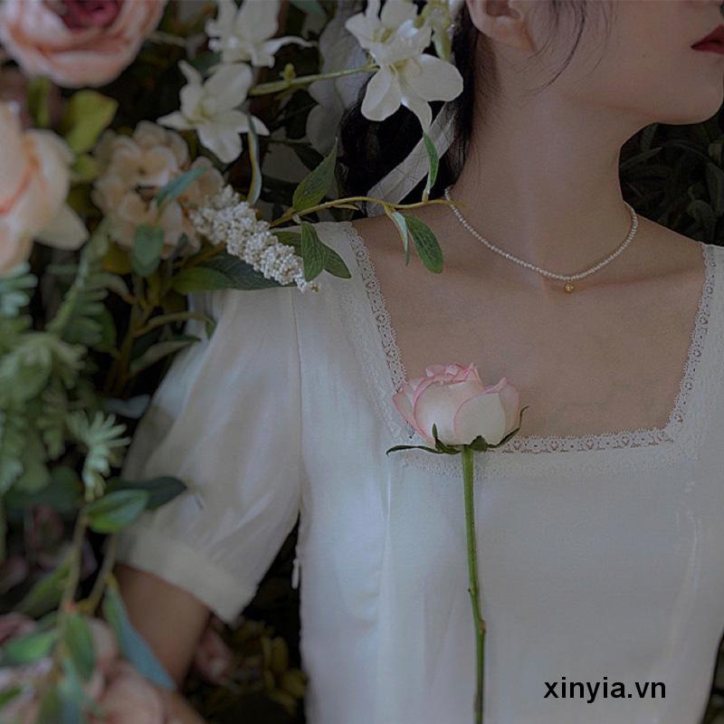 Vòng cổ Mặt Ngọc Trai Thời Trang Thanh Lịch Dành Cho Nữ