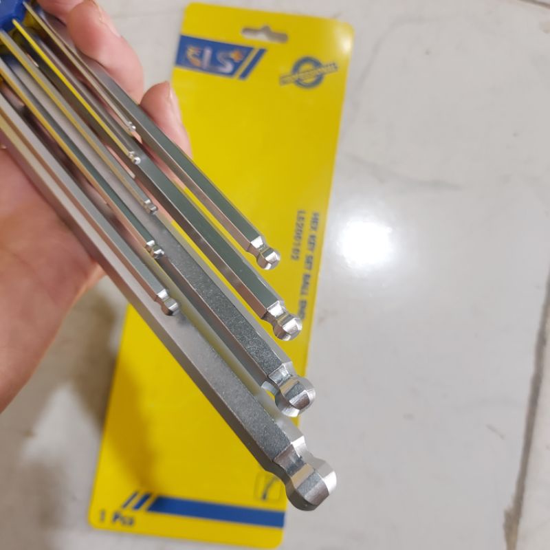 Bộ lục giác đầu bi - Lục giác bông LS 9 pcs bằng thép CRV siêu cứng