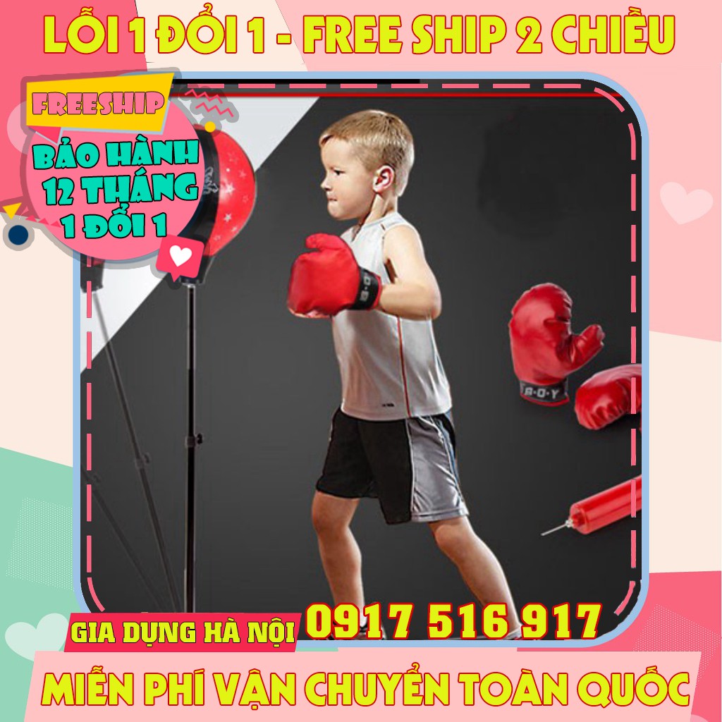 bộ đồ chơi đấm bốc cho bé, bộ đấm bốc boxing cho bé luyện tập phản xạ