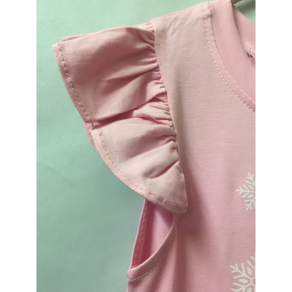 Váy Elsa mẫ cánh tiên chất cotton 100% cao cấp cho bé gái
