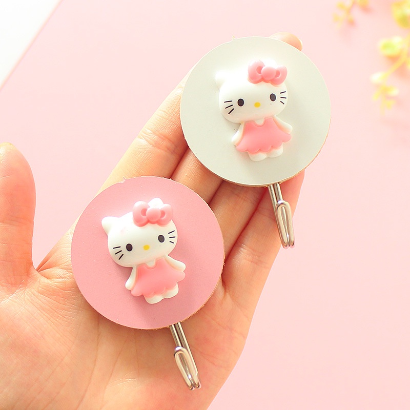 Móc treo đồ XIAODUOJIAJU dán tường hình mèo đáng yêu