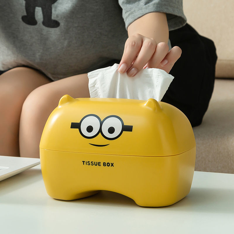 Hộp đựng khăn giấy họa tiết hoạt hình sáng tạo trang trí nhà cửa 2022