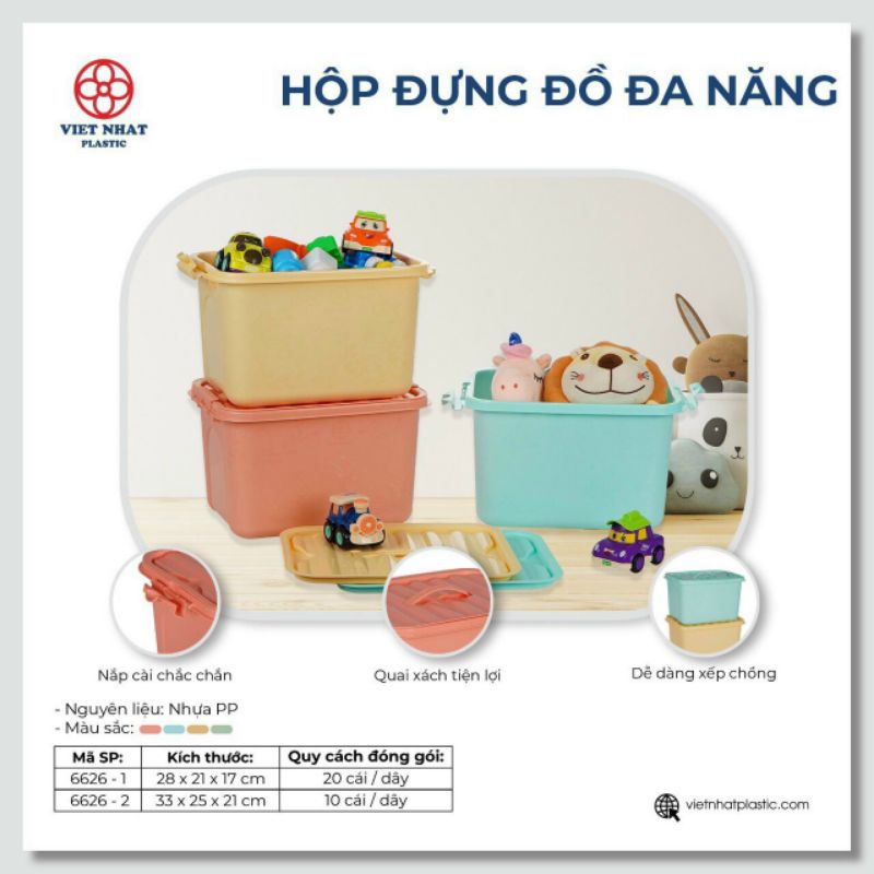 hộp đựng đồ đa năng có nắp cài và quai xách